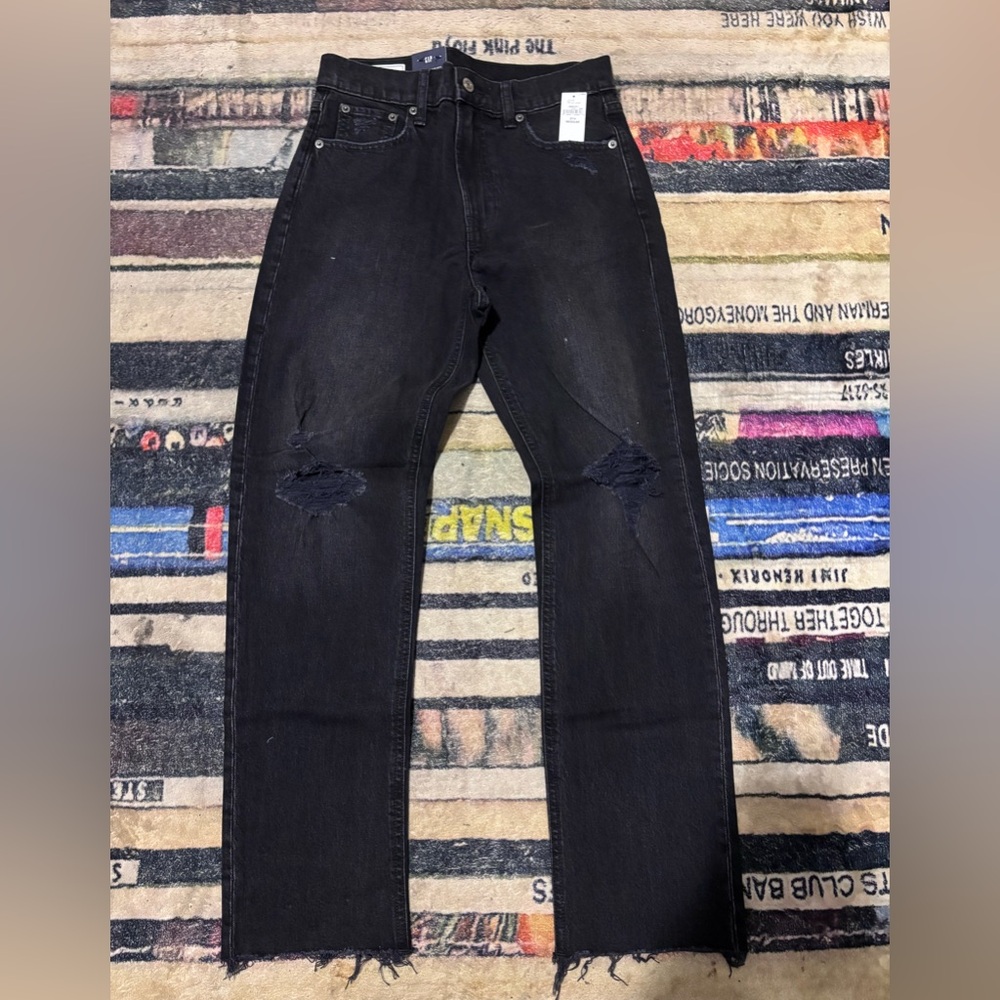 GAP Black cheeky Straight high rise Jeans 27 Regular